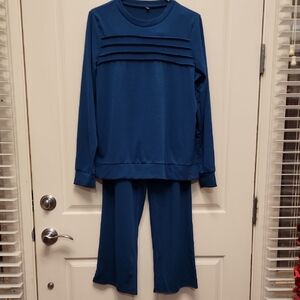 Blue Two-Piece Lounge Set